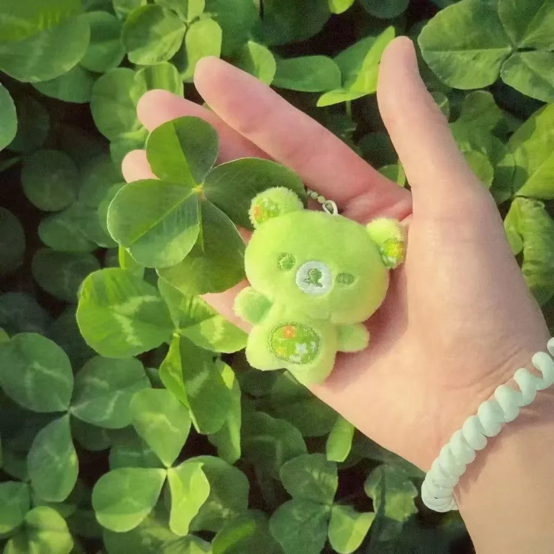Bear Keychain – Green Dopamine Plush Bag Pendant