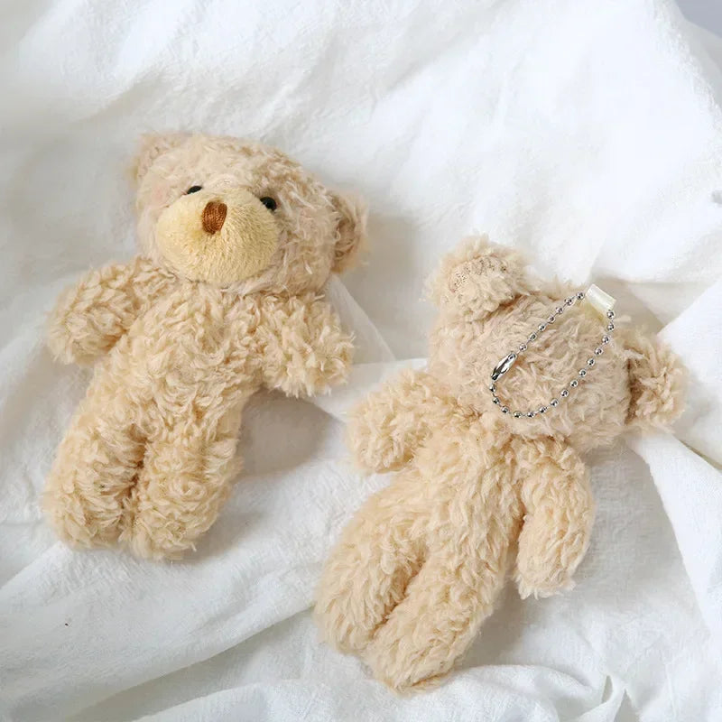 Cute Baby Teddy Bear Keychain – Soft Plush Bag & Car Pendant for Women