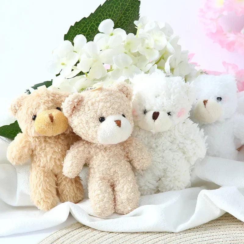 Cute Baby Teddy Bear Keychain – Soft Plush Bag & Car Pendant for Women