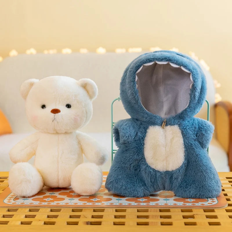 Mini Teddy Bear Plush 25cm – Soft Stuffed Toy in Outfit