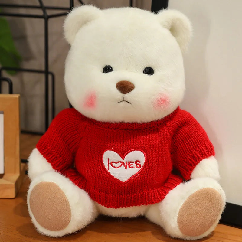 Handmade Joint Sweater Bear Plush Doll Joints Can Be Moved High Quality Bear Plush Toys for Boys and Girls Birthday Gifts