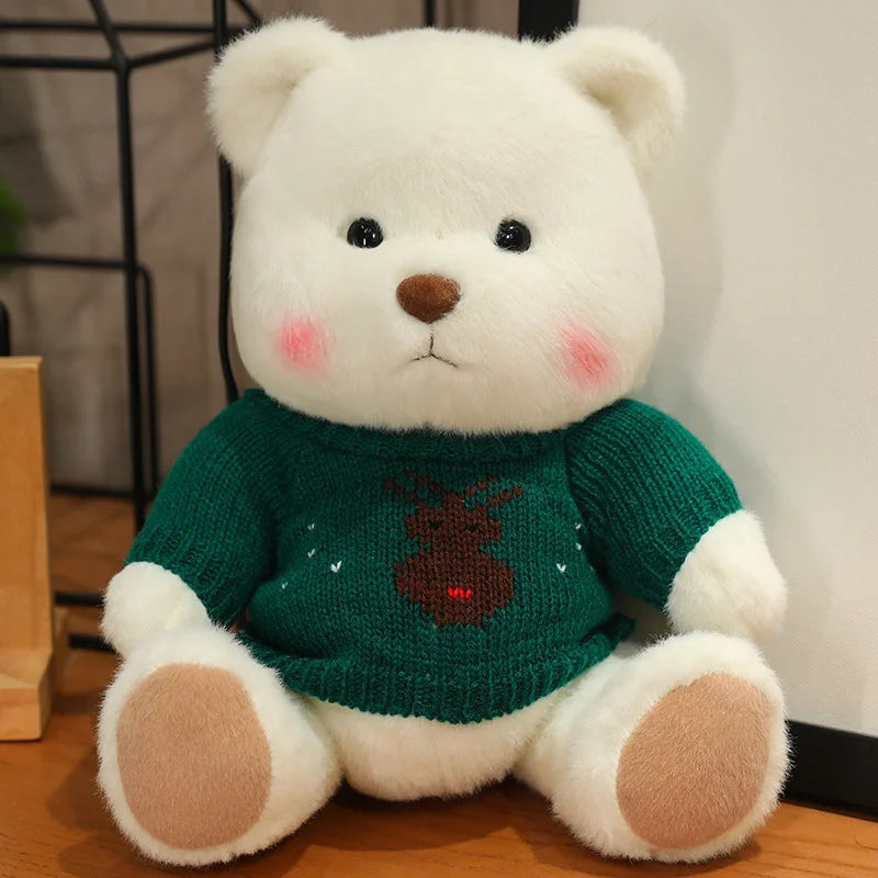 Handmade Joint Sweater Bear Plush Doll Joints Can Be Moved High Quality Bear Plush Toys for Boys and Girls Birthday Gifts