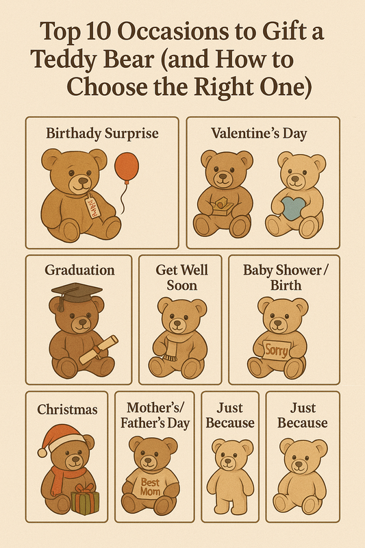 🎁 Top 10 Occasions to Gift a Teddy Bear (and How to Choose the Right One)