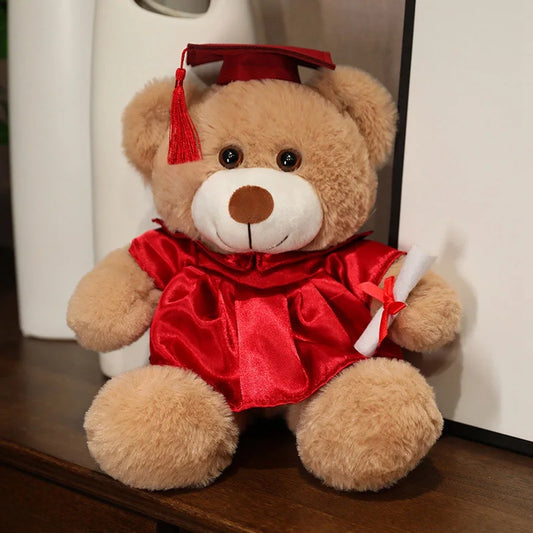 High-Quality Graduate Dr. Teddy Bear Plush – Funny Graduation Gift for Kids & Students