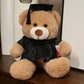 High-Quality Graduate Dr. Teddy Bear Plush – Funny Graduation Gift for Kids & Students