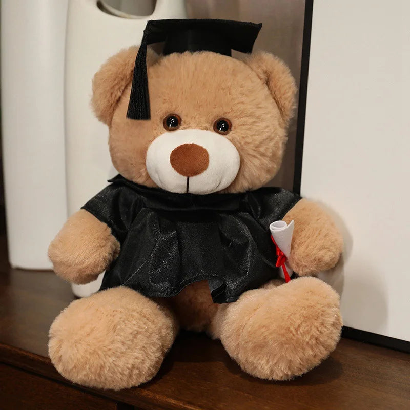 High-Quality Graduate Dr. Teddy Bear Plush – Funny Graduation Gift for Kids & Students