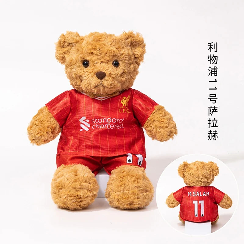 Football Player Teddy Bear – Soft Plush Doll Gift for Kids & Fans