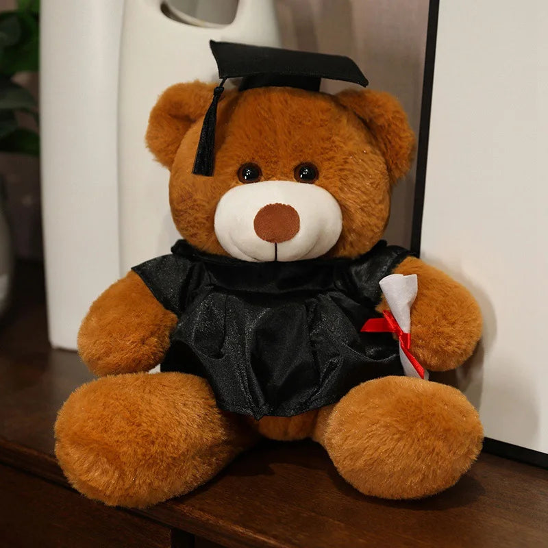 High-Quality Graduate Dr. Teddy Bear Plush – Funny Graduation Gift for Kids & Students