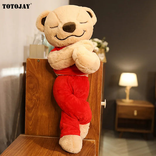 40cm Creative Yoga Bear Plush – Funny Cartoon Teddy in Yoga Poses