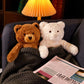 42Cm Fluffy Heart Nose Bear Plush Toy Soft Stuffed Animal Doll Teddy Bear Doll Lovely Birthday Gifts for Girl Boy
