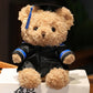 Doctor'S Clothing Teddy Bear Doll Plush Toy Small Sitting Bear Doll Boys Girls Students Graduation Gift