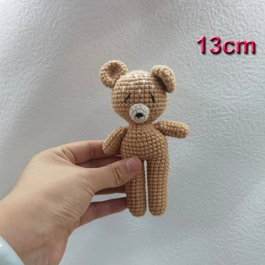 Handmade Knitted Baby Plush – Bear & Bunny Soft Dolls for KIDS 