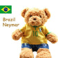 Football Player Teddy Bear – Soft Plush Doll Gift for Kids & Fans
