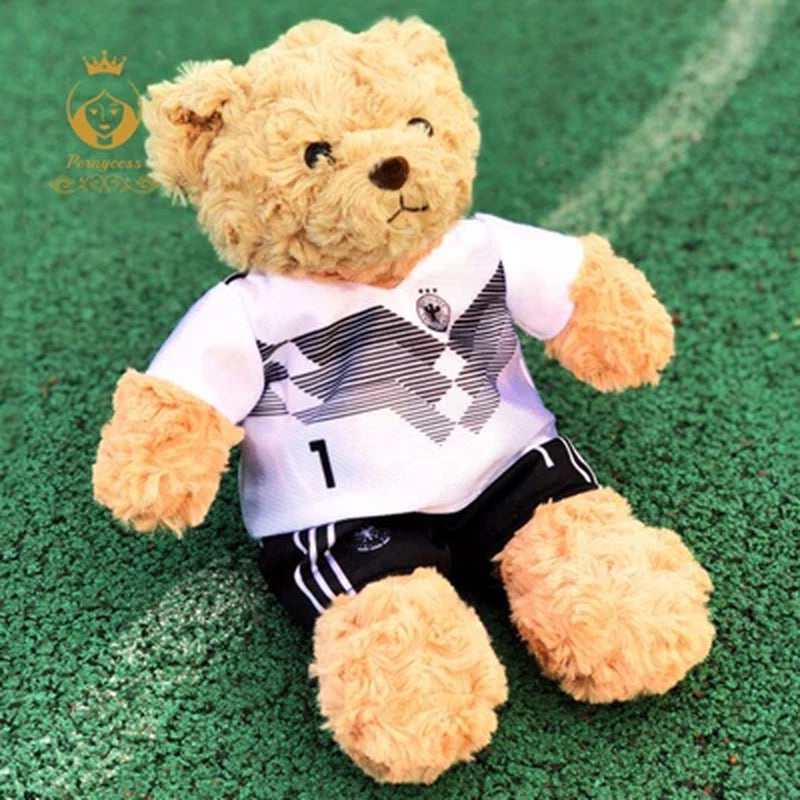 Football Player Teddy Bear – Soft Plush Doll Gift for Kids & Fans