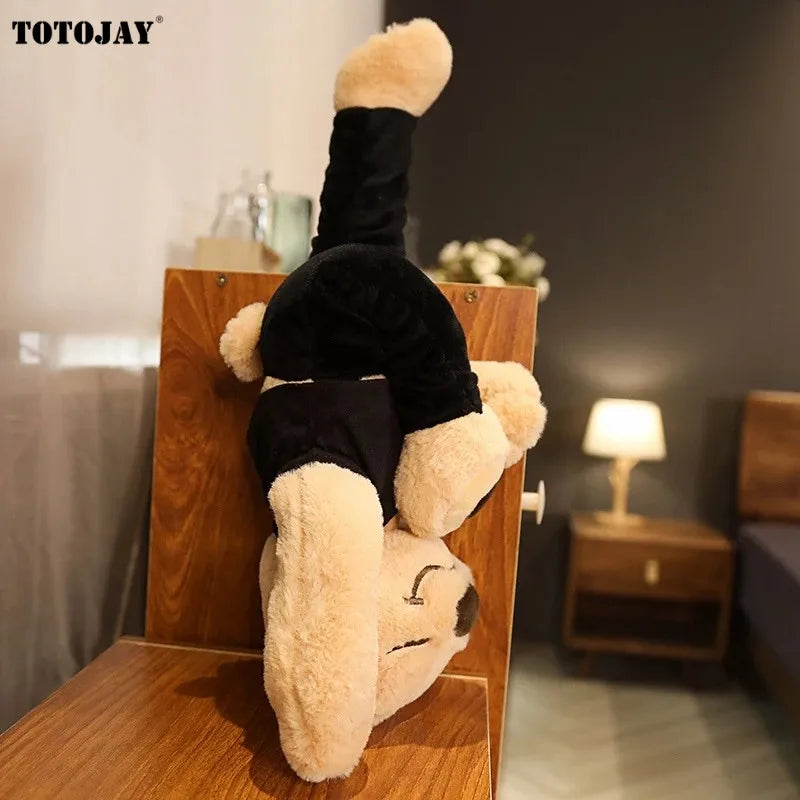40cm Creative Yoga Bear Plush – Funny Cartoon Teddy in Yoga Poses