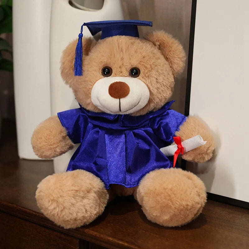 High-Quality Graduate Dr. Teddy Bear Plush – Funny Graduation Gift for Kids & Students