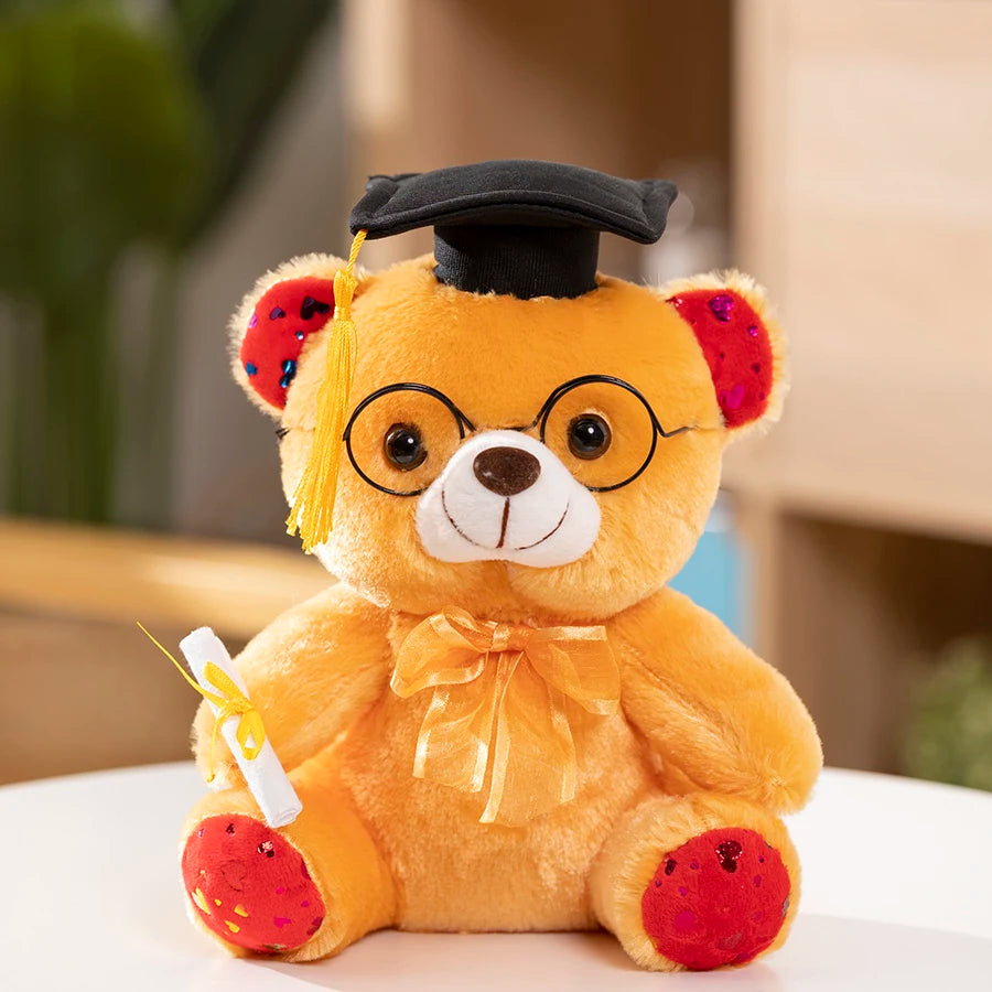 23cm Graduation Teddy Bear Plush Toy – Soft Gift for Students