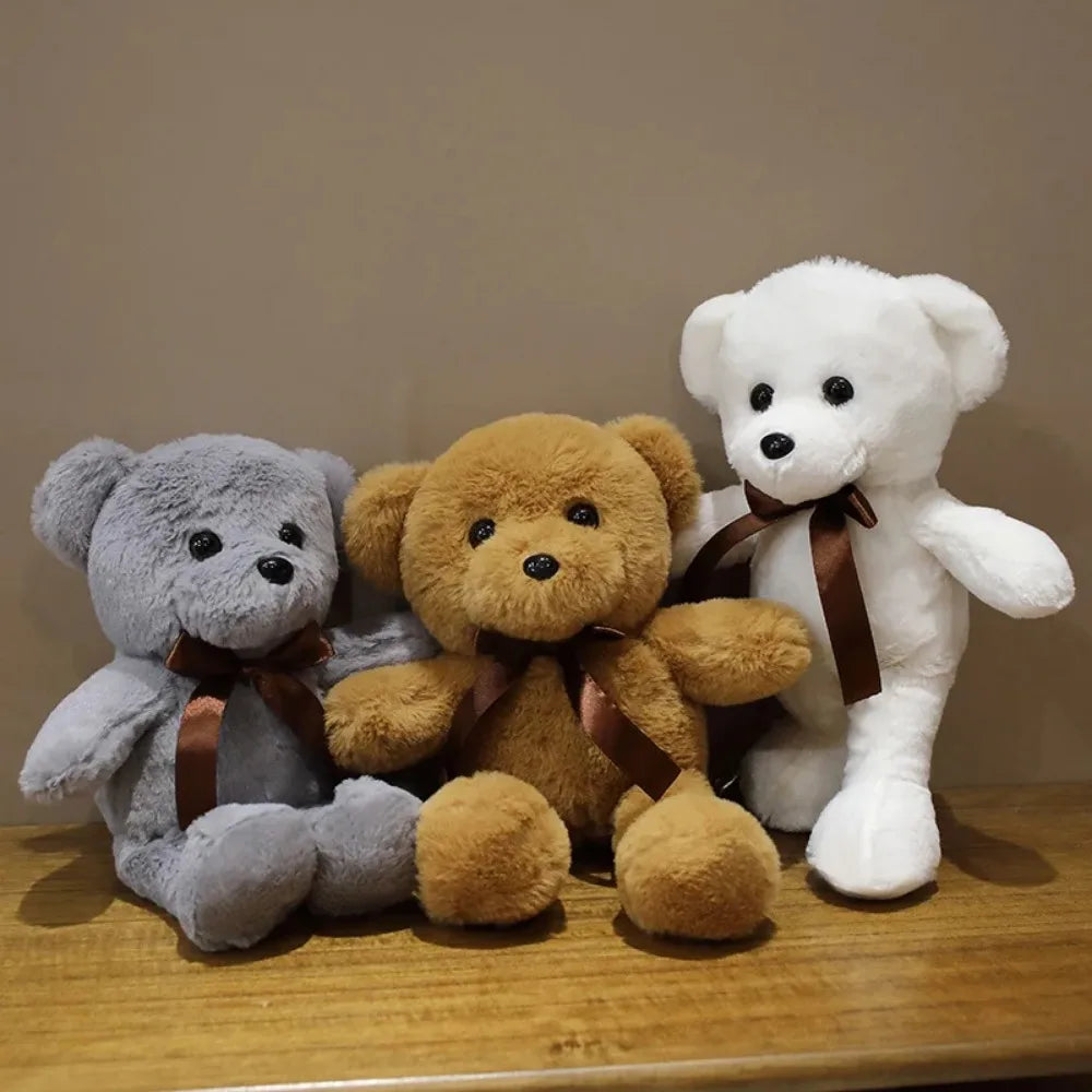 30Cm 16 Styles Bear Plush Toy Soft Stuffed Animal Doll Small Pink Gray White Teddy Bear Doll Lovely Birthday Gifts for Girl Boy