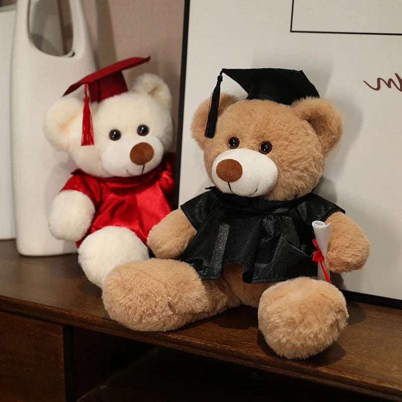 High-Quality Graduate Dr. Teddy Bear Plush – Funny Graduation Gift for Kids & Students