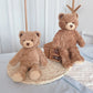 Cute Curly Love Teddy Bear Plush Toy Hug Bear Dolls Children Birthday Gift Pillow Teddy Bear Home Living Room Bedroom Decoration