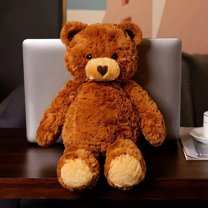 42Cm Fluffy Heart Nose Bear Plush Toy Soft Stuffed Animal Doll Teddy Bear Doll Lovely Birthday Gifts for Girl Boy
