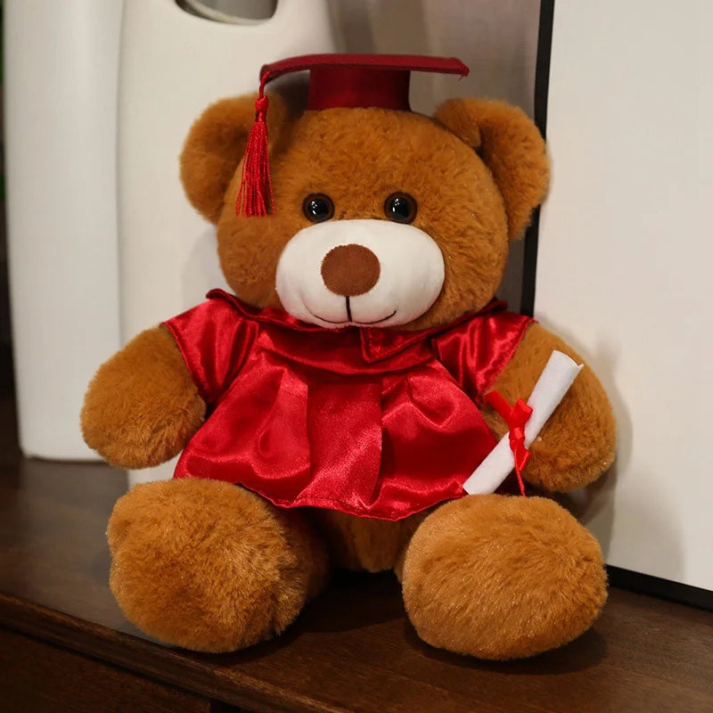 High-Quality Graduate Dr. Teddy Bear Plush – Funny Graduation Gift for Kids & Students