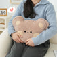 Steam Velvet 3D Teddy Bear Pillow – Soft Cartoon Cushion for Sofa & Office