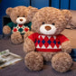 45/55Cm Cute Sweater Bear Plush Toy Hugging Bear Doll Boys Girls Birthday Gift Cute Sleeping Companion Bear Toys Doll