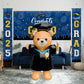 155cm Graduation Teddy Bear Foil Balloon – Giant Party Decoration for School Events & Celebrations