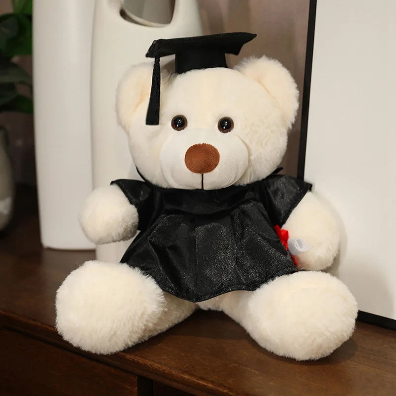 High-Quality Graduate Dr. Teddy Bear Plush – Funny Graduation Gift for Kids & Students
