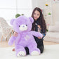  80cm Cute Purple Teddy Bear Plush – Large High-Quality Stuffed Animal for Kids, Classmates & Graduation Gifts