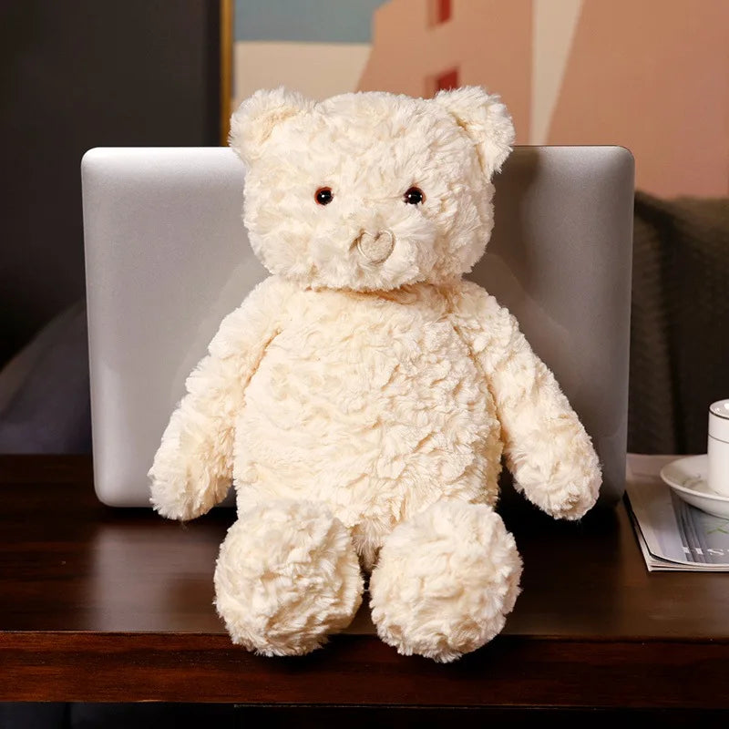 42Cm Fluffy Heart Nose Bear Plush Toy Soft Stuffed Animal Doll Teddy Bear Doll Lovely Birthday Gifts for Girl Boy