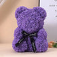 25cm Artificial Rose Teddy Bear with Gift Box – Romantic Valentine’s Gift