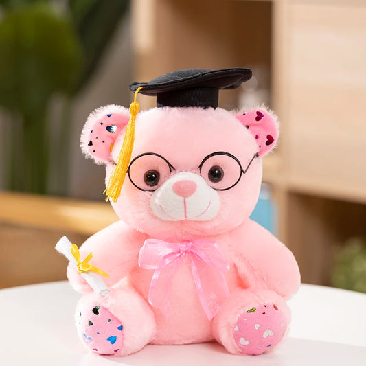 23cm Graduation Teddy Bear Plush Toy – Soft Gift for Students
