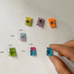  10Pcs Teddy Bear Refrigerator Magnets – Cute Magnetic Stickers for Fridge, Whiteboard & Photo Display