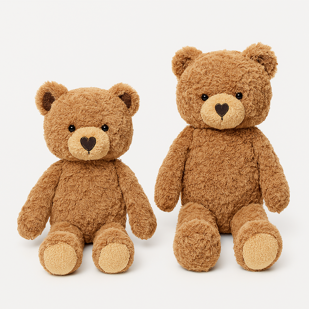 Curly Teddy Bear Plush – Hug-Style Soft Doll for Kids & Home