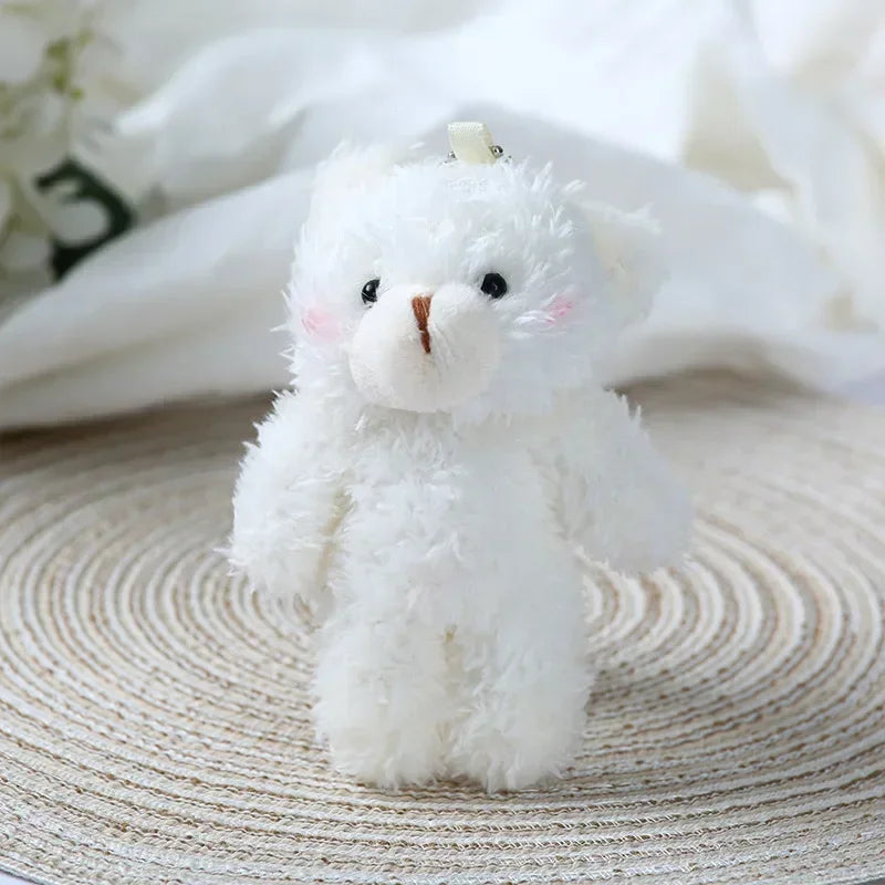 Cute Baby Teddy Bear Keychain – Soft Plush Bag & Car Pendant for Women