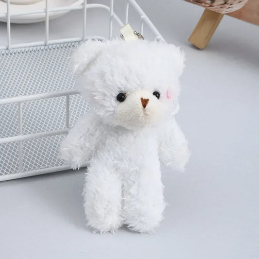 Cute Baby Teddy Bear Keychain – Soft Plush Bag & Car Pendant for Women