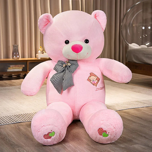 60cm Plush Teddy Bear – Embroidered Logo & Heart Foot Design