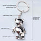 Metal Teddy Bear Keychain – Stylish Pendant for Bags & Car Keys (Unisex Gift)