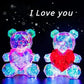 LED Light-Up Teddy Bear – Romantic Surprise Plush Lamp with Red Heart