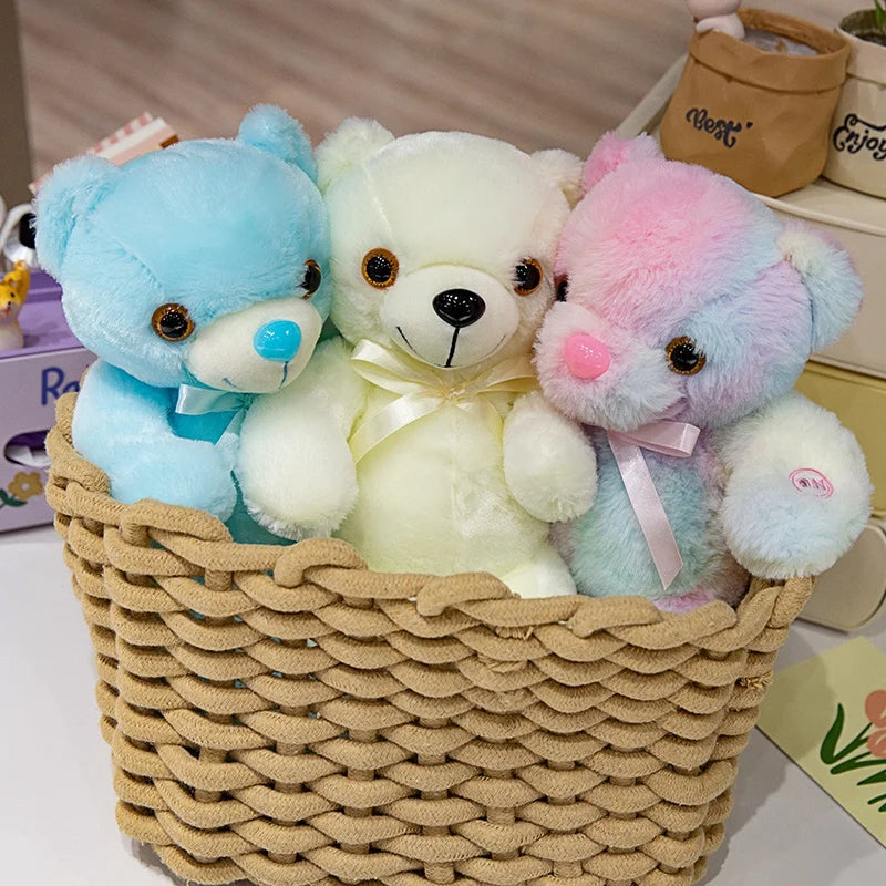 Luminous LED Teddy Bear Plush – Glowing Colorful Light-Up Toy (4 Colors)