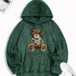 Men’s Teddy Bear Hoodie – Fluffy Faux Fur Pullover with Embroidered Bear & Kangaroo Pocket | 2025 Fuzzy Hoodie