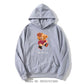 Basketball Teddy Bear Hoodie – Unisex Streetwear Pullover | Casual Cotton Sweatshirt 