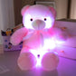 Luminous LED Teddy Bear Plush – Glowing Colorful Light-Up Toy (4 Colors)