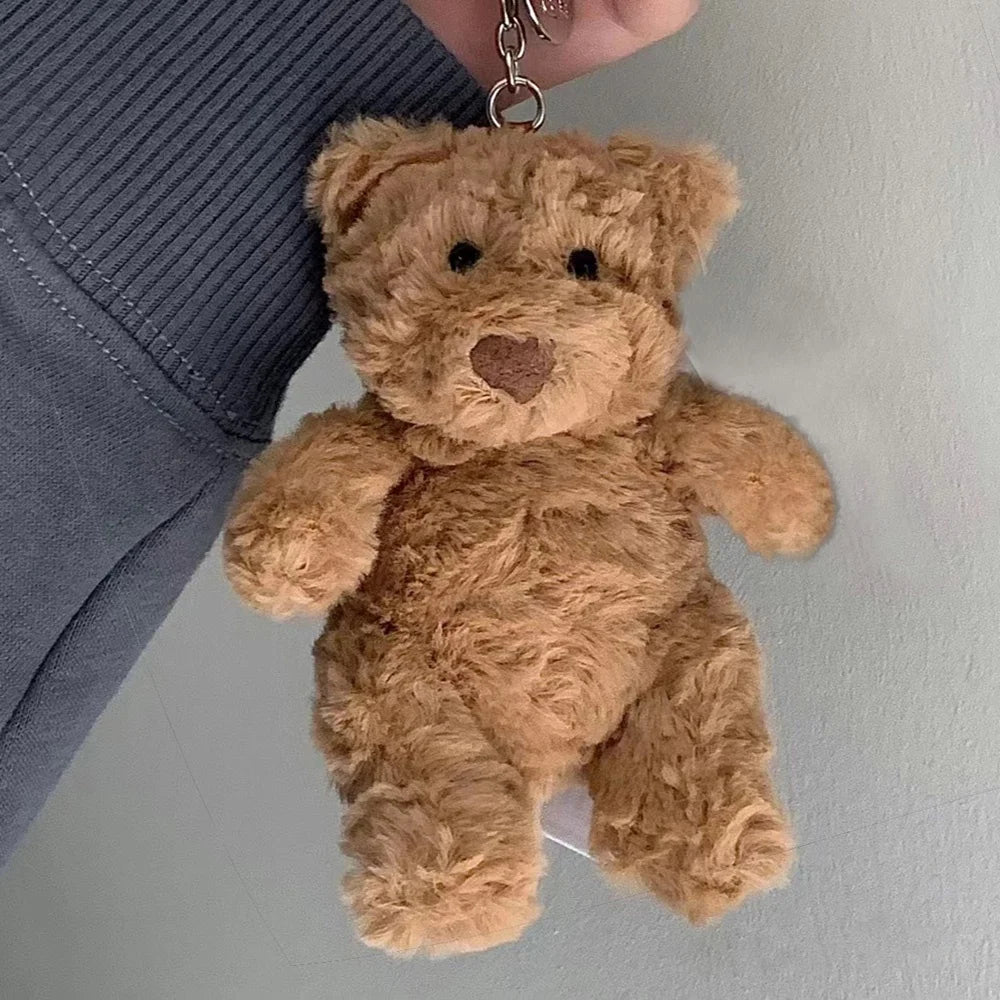  Mini Bear Plush Keychain – Cute Stuffed Toy Pendant for Girlfriend Gift