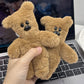  Mr. Bean Teddy Bear Keychain – Cute Plush Squeaky Bag Accessory