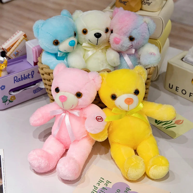 Luminous LED Teddy Bear Plush – Glowing Colorful Light-Up Toy (4 Colors)