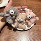  Mini Soft Teddy Bear Keychain – Plush Party & Wedding Gift Bag Pendant