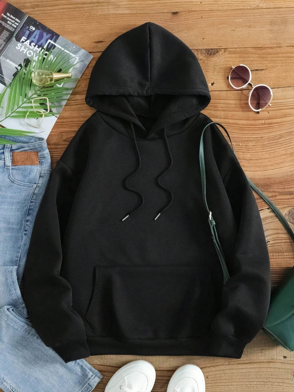 Teddy Bear Hoodie – Men’s Streetwear Pullover with Glasses Bear Graphic | Oversized Fit Sweatshirt